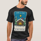 T-shirt Hope & Light Star of Bethlehem Nativity Scene (Devant)