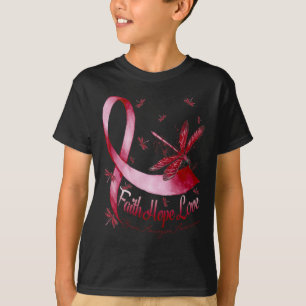T-shirt Hope Love Cerveau Aneurysme Sensibilisation Dragon
