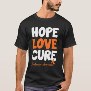 T-shirt Hope Love Cure Aml Sensibilisation à la leucémie