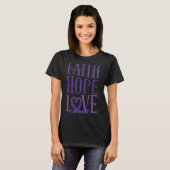 T-shirt Hope Love - Fibromyalgia Sensibilisation Support P (Devant entier)