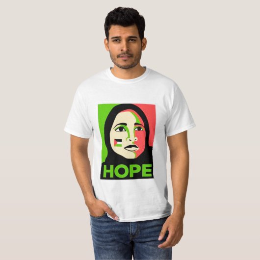 T-shirt hope palestine 2014 (Devant entier)