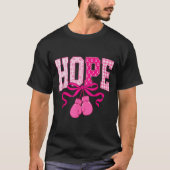 T-shirt Hope Pink Ribbon Gants en boîte Cancer du sein ros (Devant)