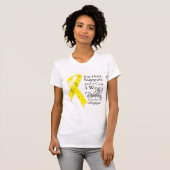 T-shirt Hope Support Cure I Wear a Ribbon - Ewing Sarcoma (Devant entier)