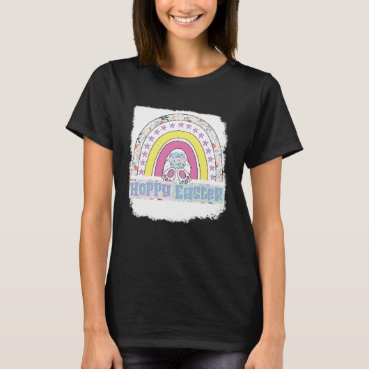 T-shirt Hoppy easter  rainbow easter easters day easter bu (Devant)