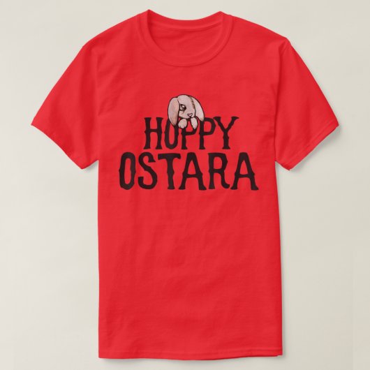 T-shirt Hoppy Ostara mignon lapin patte de printemps  (Design devant)