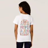 T-Shirt Hops & Joy Easter Shirt for Kids (Dos entier)