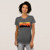 T-shirt Horizon à 8 bits ATL d'Atlanta (Devant entier)