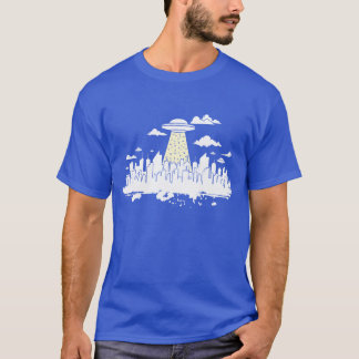 T-shirt Horizon avec silhouette de garçon de bâtiment de s
