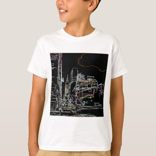 T-shirt Horizon coloré à Manhattan (Devant)