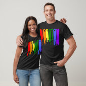 T-shirt Horizon d'arc-en-ciel de gay pride de Houston le (Unisexe)