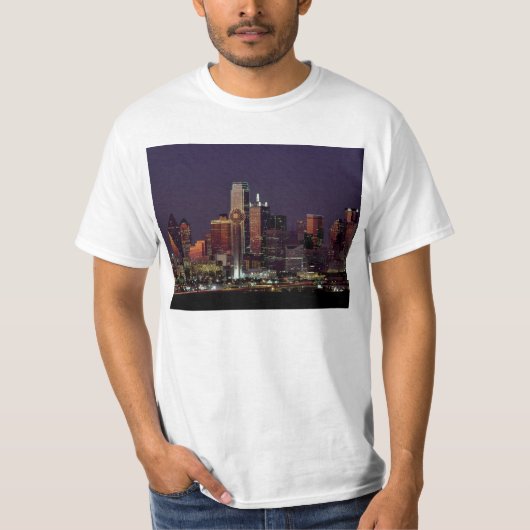 T-shirt Horizon de nuit de Dallas, le Texas (Devant)