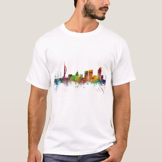 T-shirt Horizon de Portsmouth Angleterre (Devant)