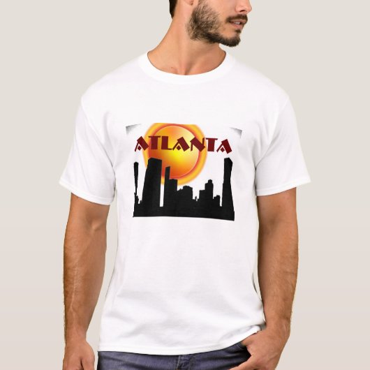 T-shirt Horizon et soleil d'Atlanta (Devant)