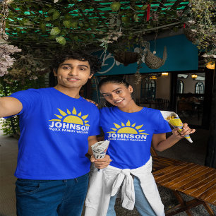 T-shirt Horizon Solaire Famille Personnalisée