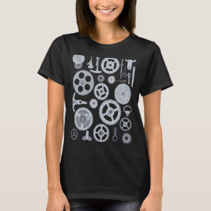 T-shirt Horloge à roulettes Équipement de roues dentées Éc