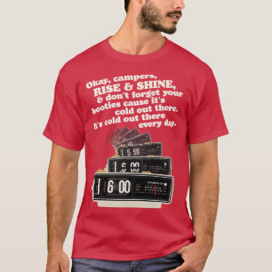 T-shirt Horloge d'alarme du jour de l'élévation et de la b