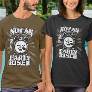 T-shirt Horloge d'alarme Retro Grunge Funny Citation Typog