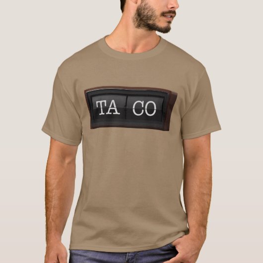 T-shirt Horloge de taco d'aberration chromatique (Devant)