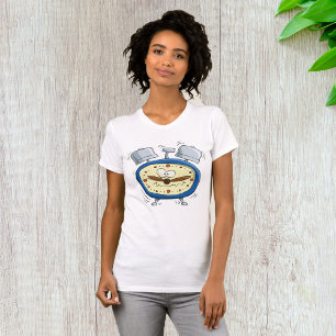 T-shirt Horloge Drôle D'Alarme Cartoon Quirky Se Réveiller