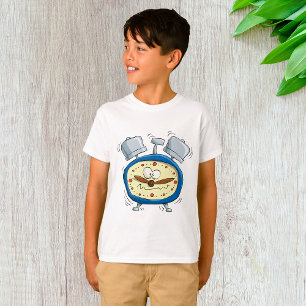T-shirt Horloge Drôle D'Alarme Cartoon Quirky Se Réveiller