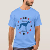 T-shirt Horloge heure de Secourt Greyhound (Devant)