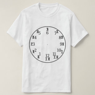 T-shirt Horloge horaire éthiopienne - Numéros Amhariques