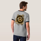 T-shirt Horloge Steampunk avec des engrenages anciens (Dos entier)