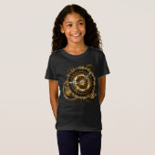 T-Shirt Horloge Steampunk avec des engrenages anciens (Devant entier)