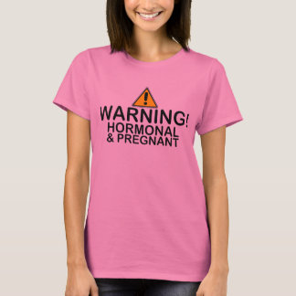 t-shirt hormonal d'avertissement et maternité ence