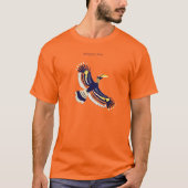 T-shirt Hornbill en flammes (Devant)