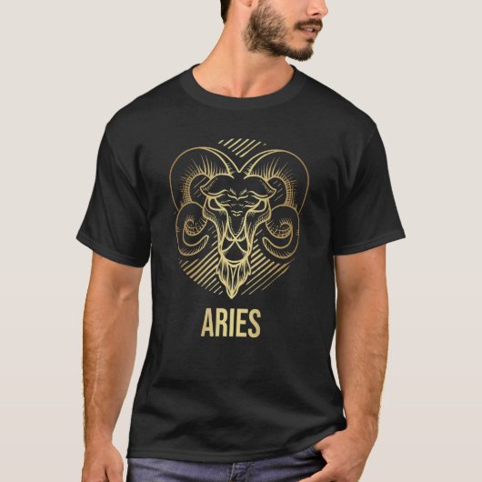 T-shirt Horoscope Aries Zodiac Astrologie Conception des s (Devant)