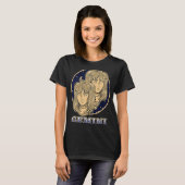 T-shirt Horoscope Écliptique Ascendant Gemini Zodiac Sign (Devant entier)