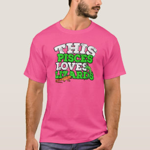 T-shirt Horoscope SIGNE Zodiaque Pisces Aime Lizards