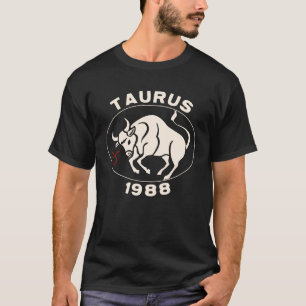 T-shirt Horoscope Signe Zodiaque Taureau 1988