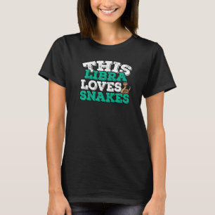 T-shirt Horoscope Zodiac Sign Libra aime les serpents