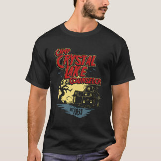 T-shirt Horreur De Camp Crystal Lake Conseiller 80