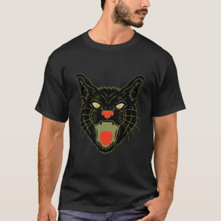 T-shirt Horreur de chat noir effrayant Halloween