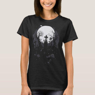 T-shirt Horreur déplaisante Éffrayante Halloween Pastel Go