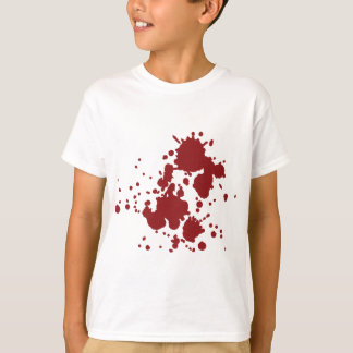 T-shirt horreur des taches de sang