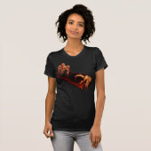 T-shirt Horreur d'Halloween féminin Zombie Te mort (Devant entier)