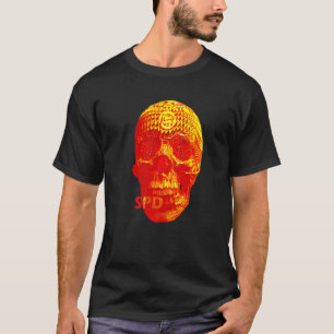 T-shirt Horreur du crâne en osier