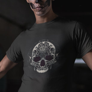 T-shirt Horreur Goth Crâne - Orbite Abstraite Hororscope C