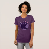 T-shirt Horreur Goth Purple Main Déplaisante Mains bizarre (Devant entier)