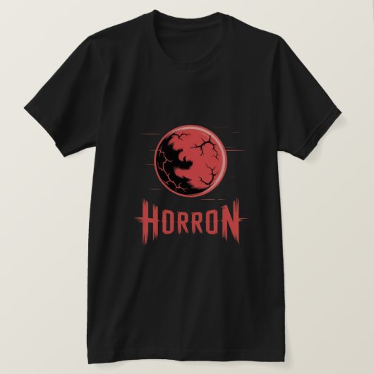T-shirt HORRON Blood Moon Logo  (Design devant)