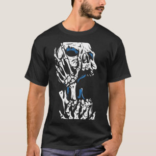T-shirt Horror creepy skull