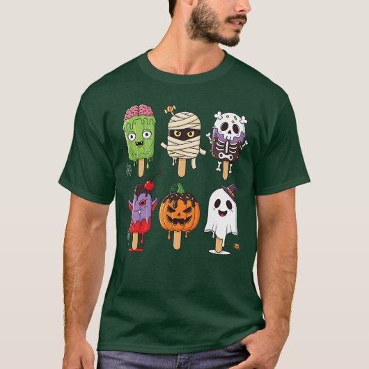 T-shirt Horror Summer Popsicle Halloween Ice Cream Summerw (Devant)