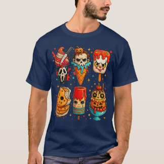 T-shirt Horror Summer Popsicle Halloween Ice Cream Summerw
