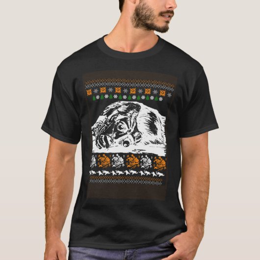 T-shirt Horror Ugly Christmas Tea Christmas Xmas (Devant)