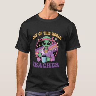 T-shirt Hors de ce monde drôle alien école d'enseignement