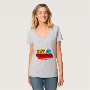 T-shirt Hors de Contrôle – Création de Typographie Audacie